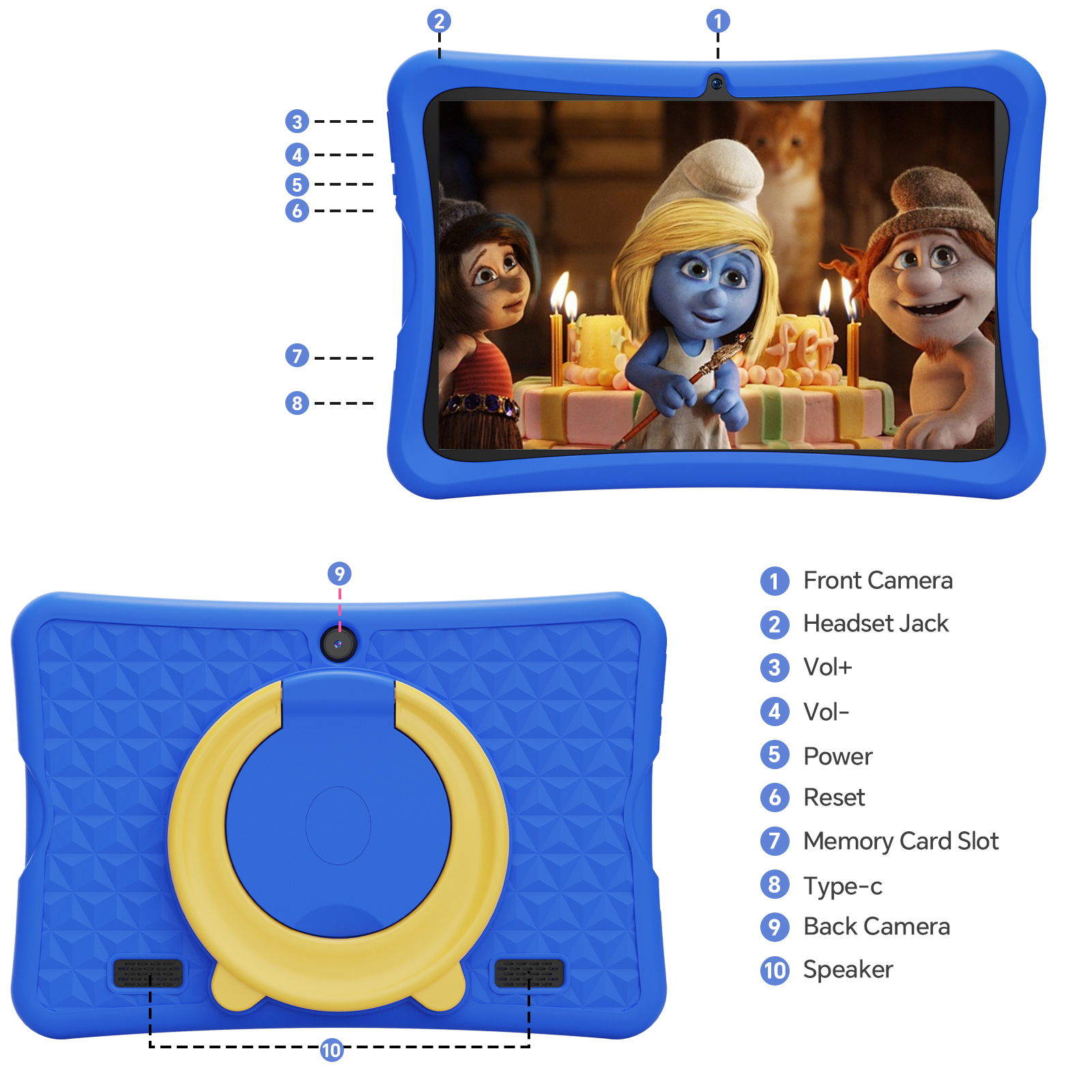 Haudio 10.1" Kids Android 15 Tablet with Parental Controls photo 5