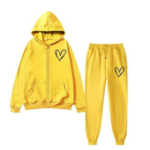 Pants Sets Women 2 Piece Outfits - Long Sleeve Hoodie With Jogger Pants Set Matching Sets Women Clothing Travel Sets for Women