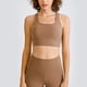 thumbnail image 2 of Sujetador deportivo a prueba de golpes Hallow Beauty Back Almohadilla para el pecho extraíble Ejercicio Entrenamiento Gimnasio Ropa deportiva Sujetador Bronce M, 2 of 6