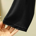 thumbnail image 5 of Hduncf House Dress for Women Soft Smocked Nightdress Short Sleeve Crewneck Nightshirt Loose Plain Long Lounge Nightgown Black XL, 5 of 5