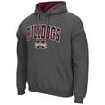 thumbnail image 2 of Men's Colosseum Charcoal Mississippi State Bulldogs Arch & Logo 3.0 Pullover Hoodie, 2 of 3