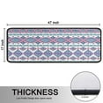 thumbnail image 5 of Kitchen Rugs Sets Of 2,Pink and Blue Diamond Shaped Boho Pattern Anti Fatigue Kitchen Mat Rugs Non Slip Washable,Decorative Kitchen Floor Mats for Kitchen,Sink,Laundry,17"x47"+17"x47", 5 of 5