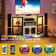 DWVO LED Corner TV Stand For TVs Up To 55 Inch With Power Outlet Wood dwvo-led-corner-tv-stand-for-tvs-up-to-55-inch-with-power-outlet-wood