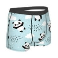 thumbnail image 3 of Fotbe Cute Panda Bear Men’s Total Support Pouch Boxer Briefs, X-Temp Cooling, Moisture-Wicking Underwear, Regular, Long-leg and Trunk-Large, 3 of 9