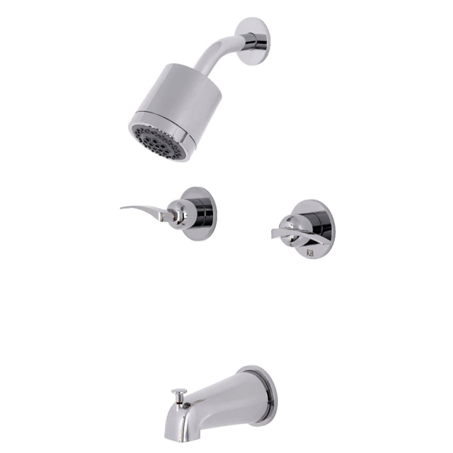 Grifo para bañera y ducha Kingston Brass Centurion, cromo pulido