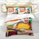 thumbnail image 5 of Clase de Caitie Conjunto de sábanas temático, trío de piezas, cómodo y amigable con la piel, diseño único, regalo de decoración para el hogar para familiares, amigos y fans,173cm *218cm, 5 of 6