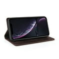 thumbnail image 3 of Wallet Cover for iPhone XR, Credit Card Slot Stand Slim Premium PU Leather & Soft TPU Back Shockproof Flip Folio Book Magnetic Cover For iPhone XR, Brown, 3 of 14