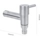 thumbnail image 5 of Grifo de agua G1/2 ", grifo de acero inoxidable, fregona Solo Frío, grifo de piscina, grifo de agua, grifo mezclador montado en la pared, 5 of 5