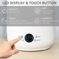 thumbnail image 4 of HOMCOM 5L Cool Mist Humidifier, Ultrasonic Quiet Air Humidifiers with Waterless Auto-Off, Sleep Mode, 3 Adjustable Mist Mode and Humidity for Home, Office, Bedroom, Large Room, 4 of 9