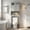 Grey, variant on 2-Door 3-Tier Toilet Cabinet MDF Melamine-Faced Bathroom Vanity, Black 23.23*8.66*66.93in