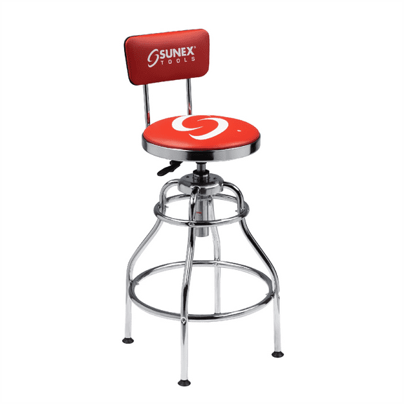 Sunex 8516 Sunex Hydraulic Shop Stool (Chrome)