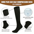 thumbnail image 4 of 3 Pair Compression Socks with Zipper for Women Thigh High Compression Stockings 20-30mmhg Support Socks for Women Men, 4 of 9