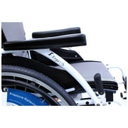 Karman S-115 Ergonomic Ultra Lightweight Manual Wheelchair, Alpine White, 18 Seat Width