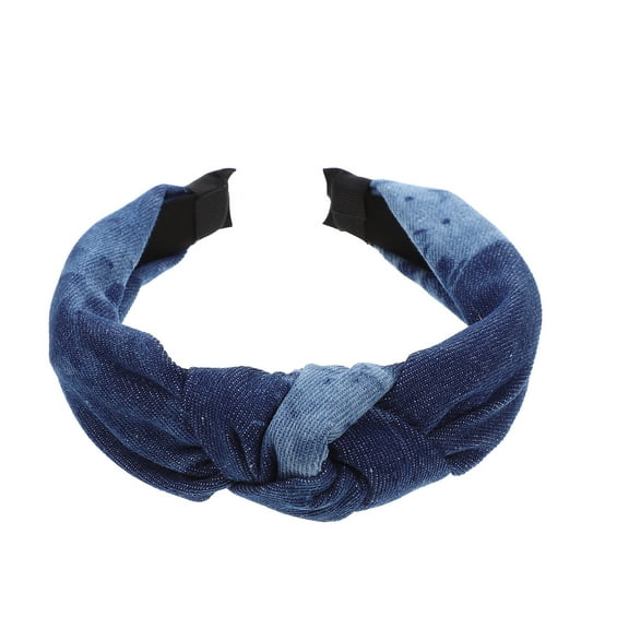 NUOLUX Denim Knotted Headband Women Headband Knot Denim Headband Women Hair Accessory
