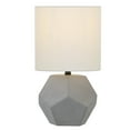 thumbnail image 2 of Evelyn&Zoe 12" Contemporary Table Lamp with White Drum Linen Shade, 2 of 9