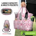 thumbnail image 2 of Bright Flowers Garden Tools Bag, Water-proof Oxford Garden Tote Home Organizer Gardening Tool Bag Kit Holder with 8 Pockets for Indoor and Outdoor Gardening(Tools Not Included), 2 of 6