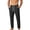 Black, variant on Eltusu Men's Athletic Pants, Straight Legs Breathable Elastic Waist Cotton Active Pants Black Size M