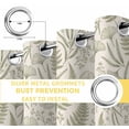 thumbnail image 6 of Botanical Green Blackout Curtains for Bedroom/Living Room, Thermal Insulated Kitchen Curtains, Farmhouse Vintage Country Plant on Linen Grommet Darkening Window Treatment Drapes 27.5"x39"x2, 6 of 8