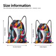 thumbnail image 2 of Lukts Abstract Jazz Instrumental Pattern Drawstring Backpack Bag Sport Gym Sackpack,String Backpack Sport Bag Sack,Cinch Tote Gym Backpack-Medium, 2 of 6