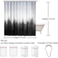 thumbnail image 3 of Miffrank Misty Forest Shower Curtain Nature Fall Shower Curtain Sets,Waterproof Polyester Fabric with 12 Hooks,72×72 in, 3 of 5