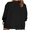 thumbnail image 3 of Summer Women 2 Piece Outfit Oversized Button Down T-Shirt Top Drawstring Shorts Set Tracksuit Sweatsuit, 3 of 6