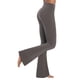 thumbnail image 1 of Leggins Sunzel Mini de cintura alta acampanados para mujer, color marrón grisáceo, 1 of 8