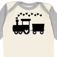 thumbnail image 4 of Inktastic Valentines Day Heart Choo Choo Train Boys Long Sleeve Baby Bodysuit, 4 of 5