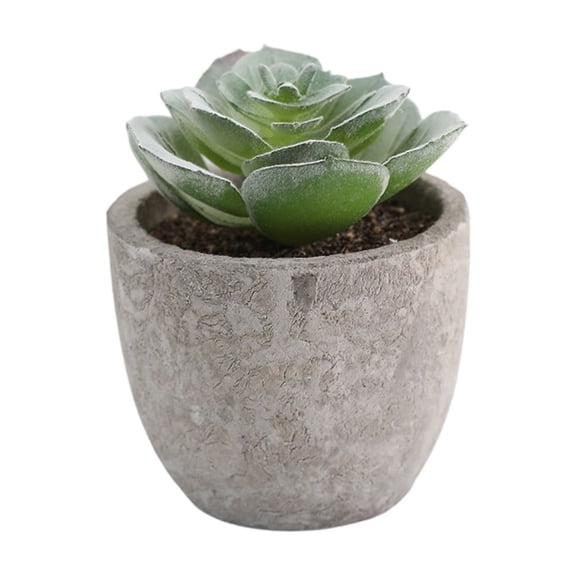 Small Fake Plants Realistic Lifelike Artificial Potted Succulents, Mini Durable Plastic 2.7x2.6x2.6 in with Pot Faux Plants for Home Office, Kitchen, and Indoor Table Decor