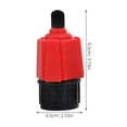 thumbnail image 4 of FRCOLOR air compressor 1Pc Vehicle-Mounted Electric Pump Splice Head Practical Simple Metal Pump Inflator Conversional Head for Kayak Car (Red),3.74"X2.56"X1.38", 4 of 5