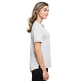 thumbnail image 3 of North End NE100W Women's JAQ Snap-Up Stretch Performance Polo-Platinum-XS, 3 of 3