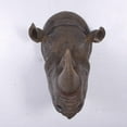 thumbnail image 5 of Large Rhinoceros Head Life Size Statue, 5 of 9