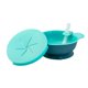 thumbnail image 1 of Plato para Snack PAPU BABY Azul con Popote Desmontable y Base de Succión, 1 of 5
