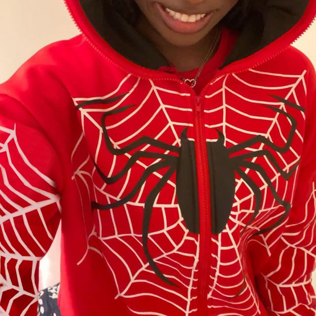 Spiderman Herren bekleidung y2k Jacken Grunge Langarm Sudaderas con capucha negro Punk Reiß verschluss Sudadera con capucha klassische Sudadera Streetwear übergroß
