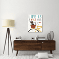 thumbnail image 2 of Global Gallery's 'Beach Bums Dachshund Bicycle I Life' By Michael Mullan Stretched Canvas Wall Art, 2 of 4