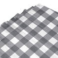 thumbnail image 5 of Polyester Fiber Shower Curtain, Gray Gingham Print Shower Curtain, Metal Buckled Eye Waterproof Shower Curtain, Can Be Washed-72x72in, 5 of 8