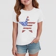 thumbnail image 2 of TOWED22 Girls T-Shirts Short Sleeve Tees Soft Cotton Shirts Basic Summer Tops for Kids 5-14 Years(White,2-3 Y), 2 of 4