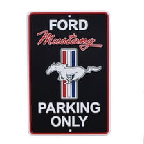 Ford Mustang Parking Only Embossed Metal Street Sign Game Room Garage Man Cave Shop Wall Decor