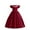 Red-02, variant on Ugoldhm Girls' Special Occasion Dresses Dressy V Neck Short Sleeve Wedding Birthday Party Ball Gown 7-14 Years
