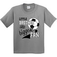 thumbnail image 3 of Inktastic Little Brother and Biggest Fan Soccer Player Youth T-Shirt, 3 of 5