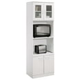 Kings Brand Furniture Tall Kitchen Pantry, Microwave Storage