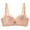 Womens Bras Clearance Beige, variant on BSDJILFG Plus Size Lace Bras for Women Full Coverage Satin Silk Large Bust Solid Color Breathable Everyday Bra ,S-2XL