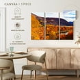 thumbnail image 4 of Elephant Stock Autumn Bear Mountainscape Wall Art - Horizontal Multi Panel Canvas - 3 Pieceliving Room Wall Decor - Photography Nature Multi Panel - Orange And Blue Decor - 50" x 32", 4 of 4