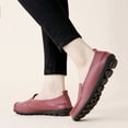 thumbnail image 5 of Women Comfortable Leather Flat Shoes Slip On Driving shoes Outdoor Walking shoes, 5 of 8