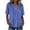 Blue, variant on cfhntfmh Summer Tops for Women Trendy Fashion Cotton Linen Clothing Tunic Tshirts V Neck Short Sleeve Shirts Blouses for Women