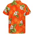 thumbnail image 6 of ZMHEGW Women's Funky Hawaiian Shirt Blouse Frontpocket Leaves Flowers Palm Print Top, 6 of 6
