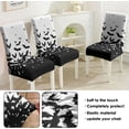 thumbnail image 2 of Halloween Chair Covers for Dining Room Set Of 6, Halloween Bats Stretch Dining Chair Cover 6 Pieces, Washable Kitchen Parsons Chair Slipcovers 6 Pack, Removable Seat Protector for Home and Party, 2 of 6
