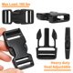 thumbnail image 3 of Set de Correas BEYOURD 1" Cinta de Nylon 5.5m Hebillas y Clips, 3 of 7