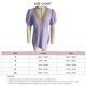 thumbnail image 3 of Top NikouMX Camisa hueca de encaje de ganchillo Manga corta Cuello en V, 3 of 3