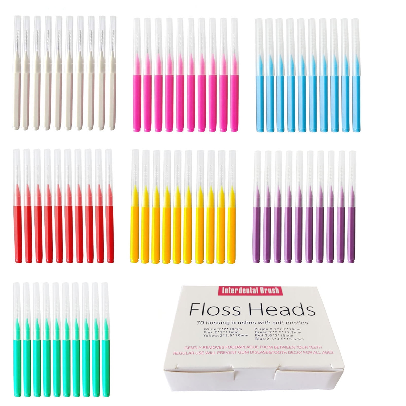 EJWQWQE 70 Interdental Brush Interdental Brush Orthodontic Care Daily Oral Care Interdental