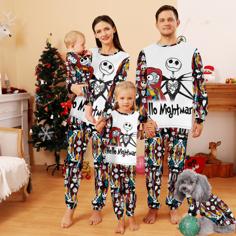 Nightmare Before Christmas Pajamas,Jack Skellington Sally Pijamas  Navidad,Kids-140